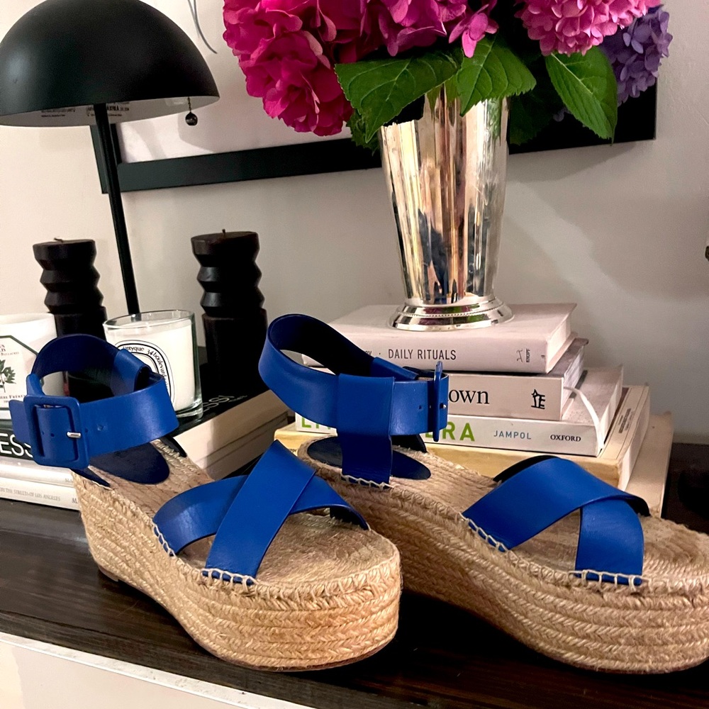 Céline buckle platform Espadrilles sandals SZ 39 9